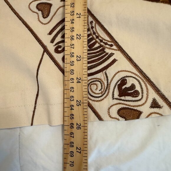 Choices 1X Plus 3/4 Sleeve Leopard Cheetah Animal Print Tan Artsy Jacket - Picture 8 of 9